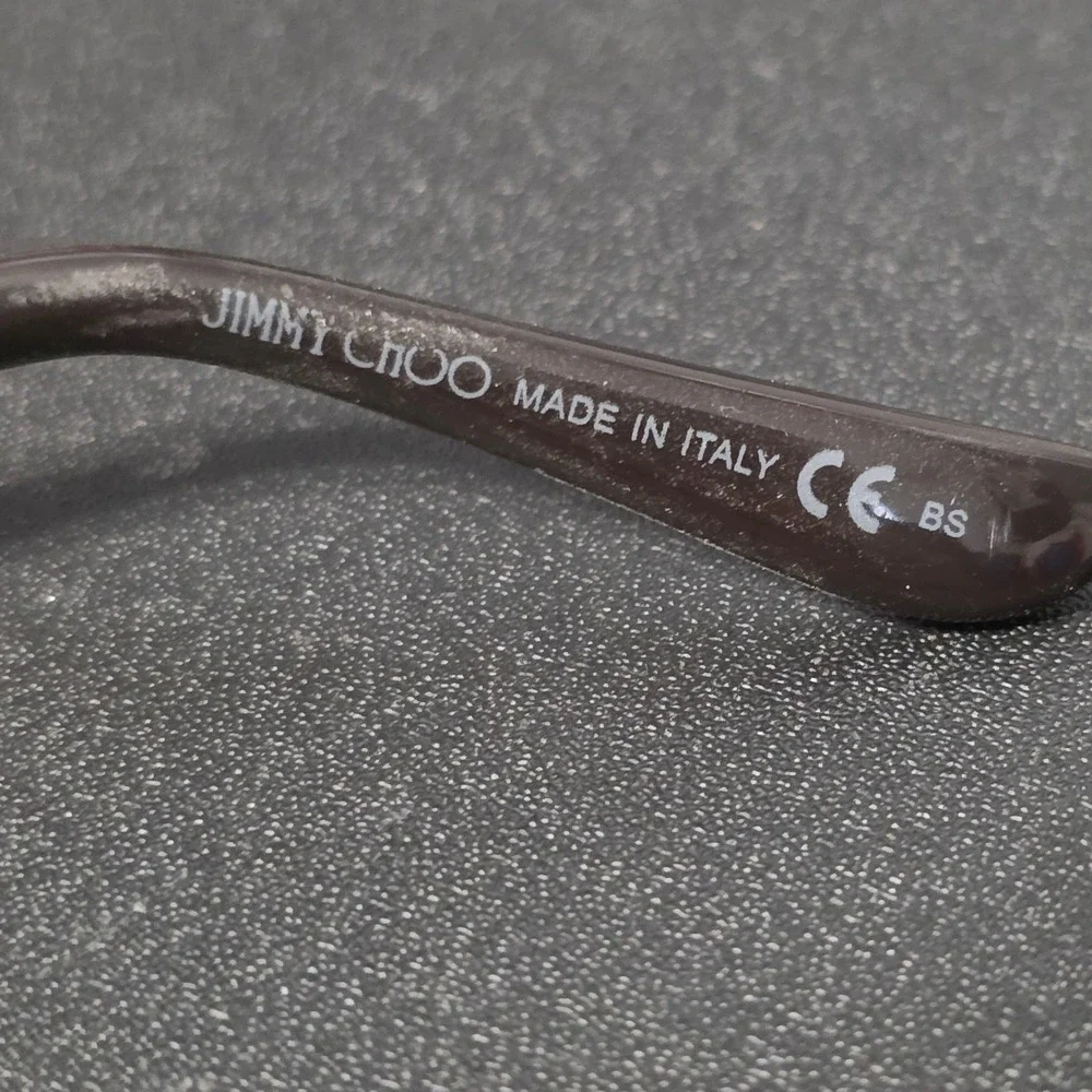 Jimmy Choo JC 106 F62 Womens Brown Gold Glitter Eyeglass Frames 52-17-135